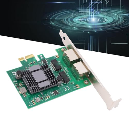 Tarjeta de red Gigabit Ethernet, 2 puertos RJ45 PCI Express para servidor, escritorio y máquinas industriales miniatura 3