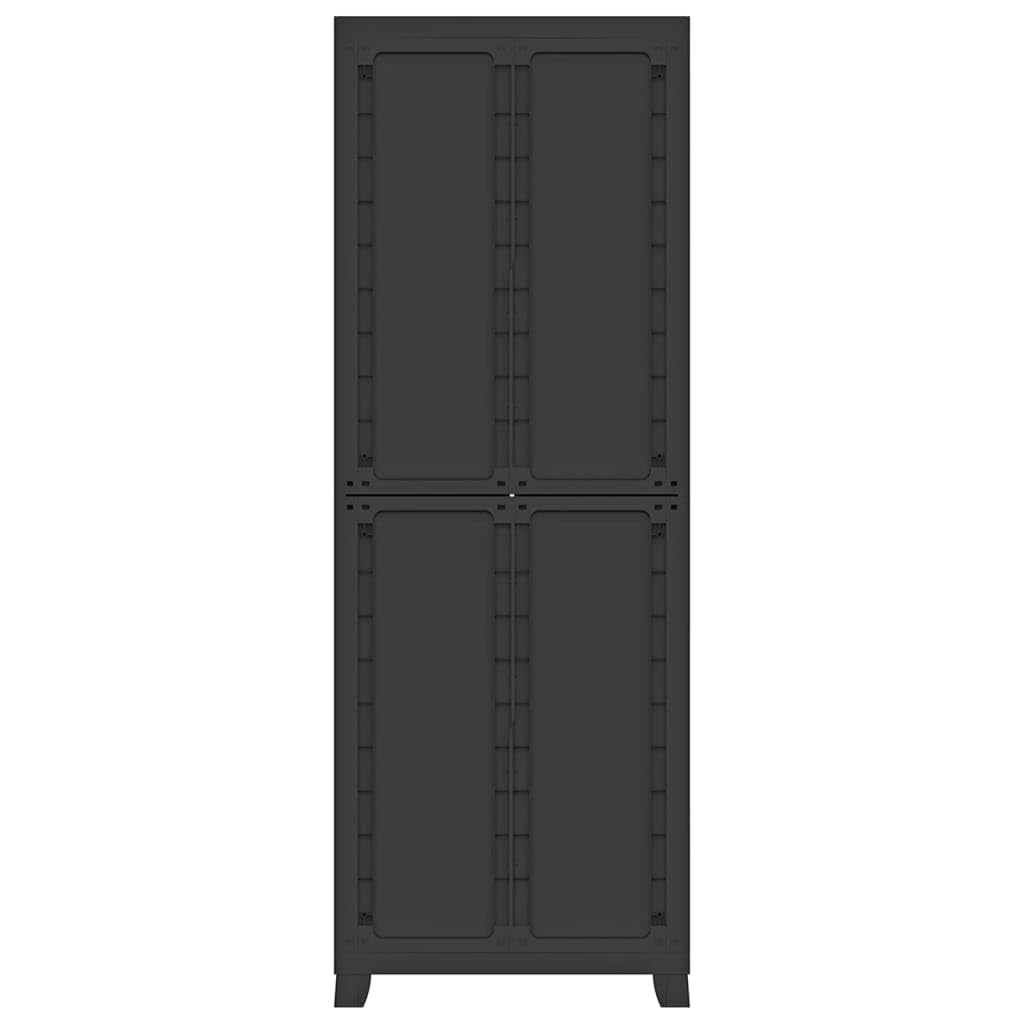 vidaXL Armario Estante Almacenamiento Bastidor Servicio Herramienta Organizador Hogar Jardín Patio Oficina Garaje de Plástico 65x45x181 cm