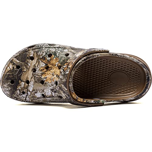 Hobibear Unisex Garden Clogs Shoes Slippers Sandals For Women And Men Walnut,Women 11.5/Men 10.5 #TOP5