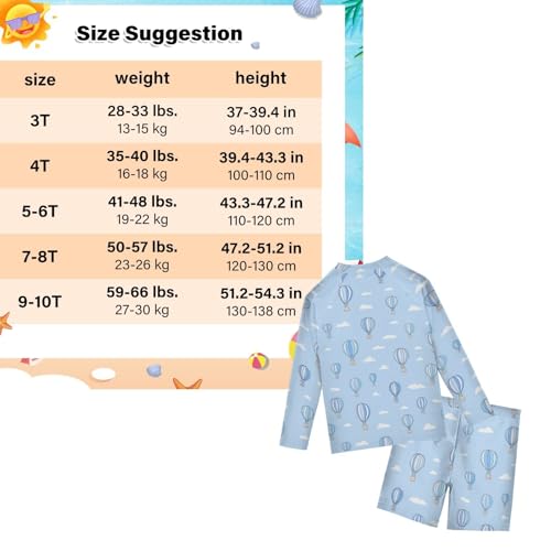 Bañador de secado rápido para niños con protección contra erupciones 3