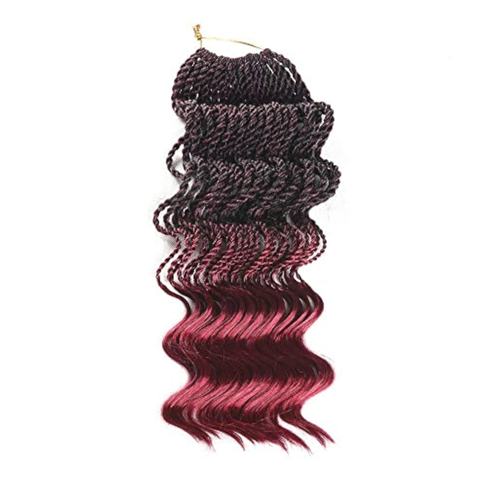 Senegal Wavy Twist Crochet Hair, 14 Inch 6 Packs