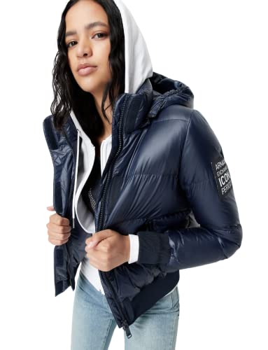 ジャケット・アウター 00s Armani Exchange cotton short jacket Armani Exchange Women's Icon Quilted Down Jacket, Navy Icon