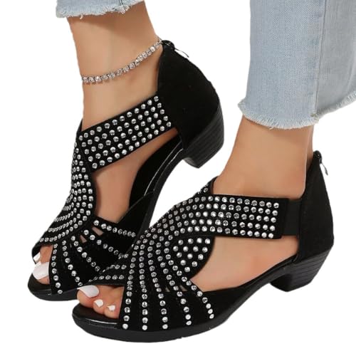 Glowstep Orthopedic Sandals for Women, Low Heel Cut-Out, Comfortable Sports Slippers - Arch Support, Non-Slip Shoes 5