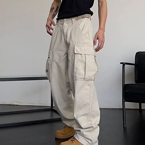 FantasyGears Y2k Baggy Cargo Pants Men Hip Hip Straight Leg Joggers Pants Streetwear Loose Sweatpants with Pockets3