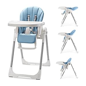 KÜB 3-in-1 Foldable Baby High Chair (Blue) | Multifunctional Infant HighChair for Babies & Toddlers | Removable Seat…