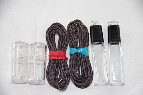 image for Window Blind Parts. HomeAmore Blind Bundle. 2 Dark Brown Cords, 2 Desi