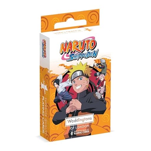 Waddingtons NO. 1 Naruto Cartas Poker - 1 Baraja De 54 Cartas Personalizadas, Para Todos A Partir De 4 Años, Desde 1 Jugador | Ya disponible en tu tienda friki favorita! En mundofriki.es!