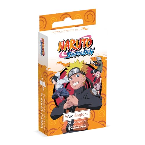 Waddingtons NO. 1 Naruto Cartas Poker - 1 Baraja De 54 Cartas Personalizadas, Para Todos A Partir De 4 Años, Desde 1 Jugador