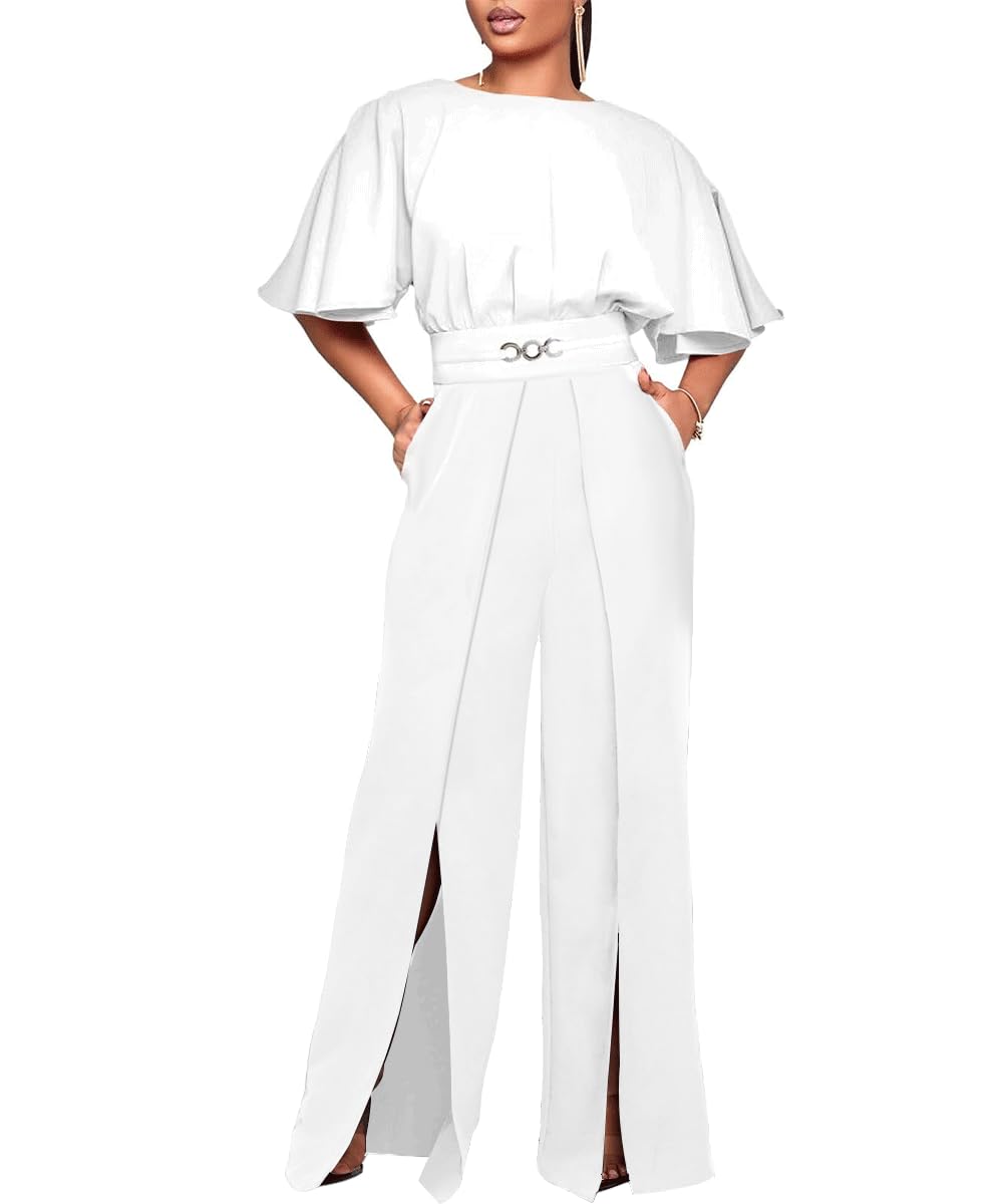 Elegant Jumpsuit for Women Dressy Casual Plus Size Wide Leg Pants Formal Jumpsuit Party One Piece Outfits-image-24