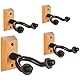 CAIHONG Gitarrenhalter für Die Wand, Gitarren Wandhalterung Holz, Wandhalterung Gitarre, Gitarre Wandhalterung für Klassische Gitarre, E-Gitarre, Bassgitarre (4 Stück)