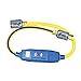 Voltec 04-00104 12/3 STW 20 Amp Locking GFCI, 3-Foot, Blue with Yellow Stripe