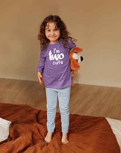 Image of 2nd Birthday Outfits for Toddler Girls im Two Cute Shirt Girl 2 Years Old Second Birthday