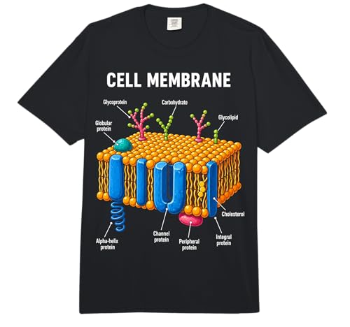 Cell Membrane Structure Biology Science Education Men Women Comfort Colors Adult Heavyweight T-Shirt