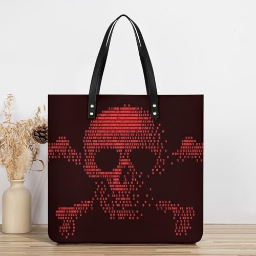 Sac à bandoulière tote bag voyage imprimé crânes parfait pour vos sorties en ville