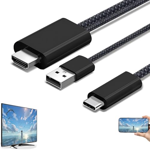 USB Type C HDMI ϊP[u [dȂ瓊e\ 4K@60Hz 1.8M 4Kfo Thunderbolt 3/4 AV ʎ ݒsv ނ ~[O iphone17/16/15V[Y/MacBook/Pro