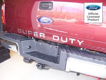 Decal Mods 2008-2016 Tailgate Letters Inserts Inlays Decals Stickers For Ford Super Duty F250 F350 F450 (2008-2016) (Thin Decals) Chrome - Cchr #TOP1