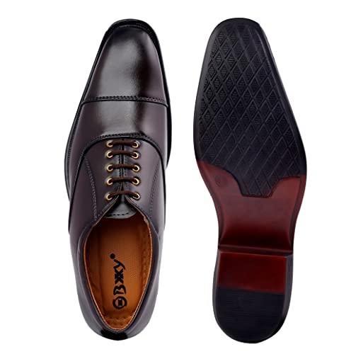 Image of BXXY Men's Height Increasing Formal Office Wear Lace-Up Shoes