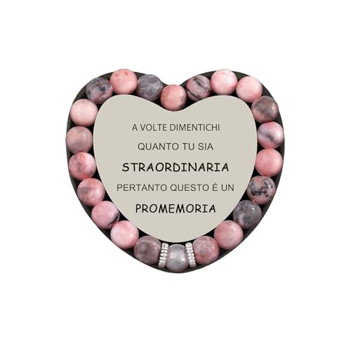 Lueaurra Regalo Donna Bracciale Pietre Naturali Idea Regalo Originale per Donna Ragazza Adolescente Regali Natale Donna Regalo di Compleanno...