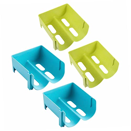 COLLBATH 4pcs Stackable Drink Storage Containers Beverage Rack for Refrigerator Organization Water Bottle Holder for Efficient Space Saving and Stylish Home Decor