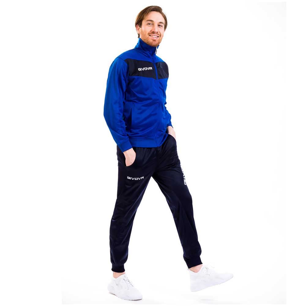 Givova Visa Tracksuit, Bleu Clair/bleu, 5XL