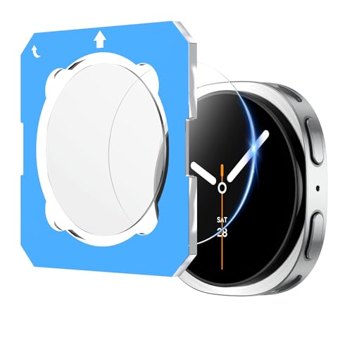 ACEQINGSE 2 Stück Schutzfolie für Samsung Galaxy Watch 8【40mm】 mit Montagerahmen, Kratzfest Uhrenschutz Gehärtetes Glas ...