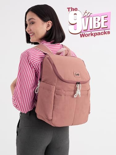 Image of Genie Plushpack Casual Backpack For Girls |15 Inch-27 Litres With 2 Compartments with Laptop, Multiple Pockets, Trolley Sleeve And Organizer |Best For Laptop, Makeup & College /Work Must-Haves