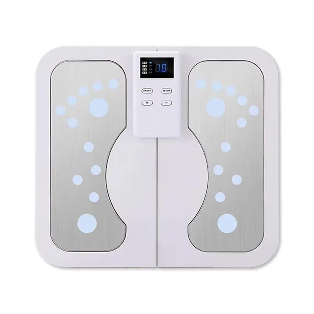 LKHLTBF EMS TENS Foot Massager Electric Stimulator Massager for Circulation Feet Legs Heating Pulse Muscle Foot Massager