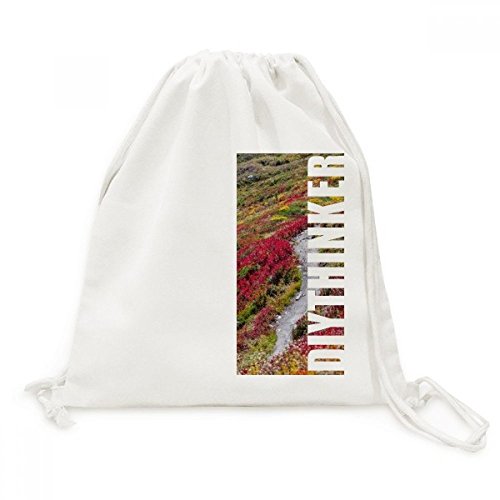 Sac à dos sciences forestières à cordon coloré pour voyage et shopping nature
