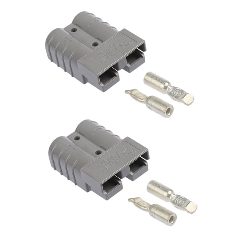 Anderson SB50 Connector Plug (1 Pair) – 50A Power Connector with Silver-Plated Lugs | Supports Up to 8AWG Silicone Wire | Ideal for Battery, UPS, Solar, Inverter, EV & DC Applications-image-19