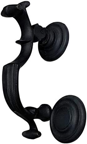 Adonai Hardware Ahisamach Antique Iron Door Knocker (Black Powder Coated)