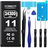 XYIRMCYF 24300mAh Super Capacity Battery Compatible with iPhone 11, 0 Cycle Li-Polymer Replacement Battery for iPhone 11, with Professional Repair Tool Kit