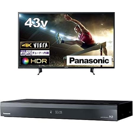 Amazon Co Jp セット販売 パナソニック 43v型 4kチューナー内蔵 液晶 テレビ Th 43gx750 2tb 7チューナー ブルーレイレコーダー 全録 6チャンネル同時録画 全自動 Diga Dmr Brx60 家電 カメラ