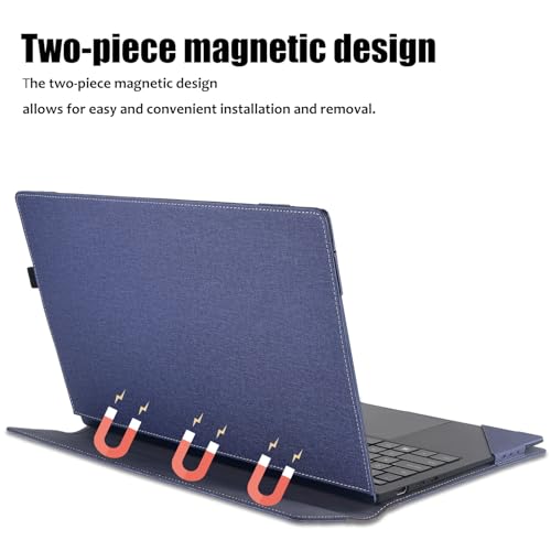 Housse en polyuréthane haut de gamme bleu pour Galaxy Book4 Pro - 6