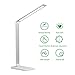 Produktbild HFY LED Schreibtischlampe Dimmbar mit 5 Helligkeitsstufen und 5 Farbmodi, 30-Minuten und 1-Stunden-Timer, 1800mAh wiederaufladbare Tischlampe mit USB-Ladeanschluss für Büro Lesen Studieren (Silber)