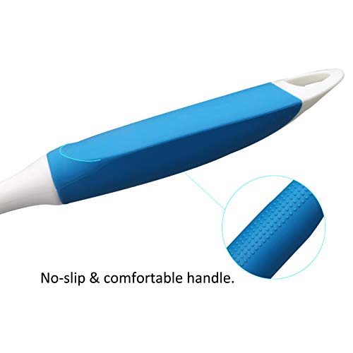 PHYEX 8-Pack Kitchen Diffusion Type Scrub Brush for Cleaning Dishes Pots Pan Sink and Bathroom with Comfortable Long Handle - Thumbnail 3