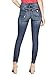 GUESS Factory Women's Sienna Curvy Skinny Jeans in Dark Destroy Wash