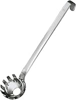Vista 1 de Rosle - Cucharón de espagueti con mango de gancho de acero inoxidable, 7.8 pulgadas