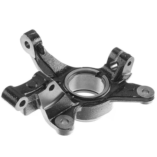 Image of Detroit Axle - 2pc Front Steering Knuckles for 1999-2003 Mazda Protege Protege5 [4-Wheel ABS] Steering Knuckles Assembly 2000 2001 2002 Replacement