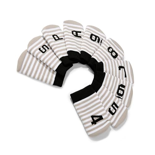 10 個ゴルフクラブパターヘッドカバーニットパターヘッドカバー機器プロプレーヤーゴルフアイアンカバー