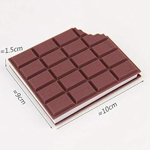 Image of Eclet 1 Chocolate Scented Pocket Diary Small Rectangular Chocolate Bite Memo Notebook Regular Diary Chocolate bite shape with realistic chocolate scent 80 Pages (Multicolor)