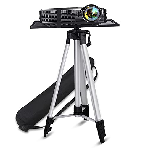 Projector Mount Projector Mount Tripod Projector Tripod Stand Laptop Tripod Stand Folding Floor Tripod Stand Height Adjustable 20.9 to 53.5 Inch Ceiling Mount with Tray( miniatura 5