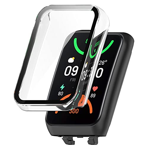 Tyogeephy Custodia Compatibile con OPPO band 2 Proteggi schermo Morbido TPU Resistente ai graffi Full Cover per OPPO band 2 Smartwatch Accessori