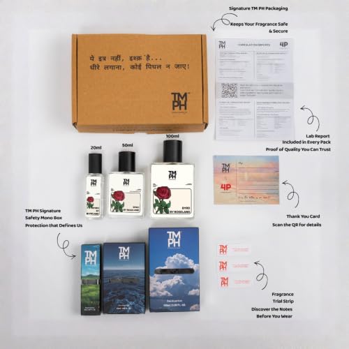 Image of TMPerfumehouse BYRD BY ROSELAND EDP for Men & Women | Floral, Powdery & Long Lasting Perfume Spray | Rose, Soft-spicy & Amber Fragrance | Luxury Gift for Him & Her | TMPH | 50ml