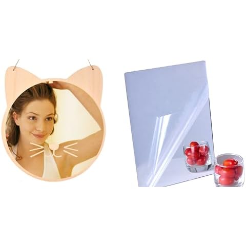 iCAGY Acrylic Mirror 8x10 inch and Cat Mirror 10 Inch Cover