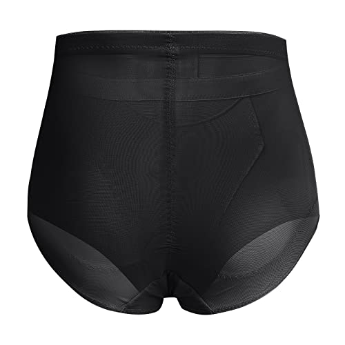 Men Shapewear Tummy Control Underwear Compression Shorts Lace Trim Sissy Girdle Corset Boxer Briefs Waist Trainer2