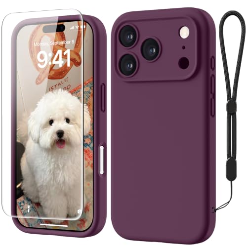 GOODVISH Silikon Hülle für iPhone 18 Pro Max / 17 Pro Max 6,9", Burgunder – Ansicht 1