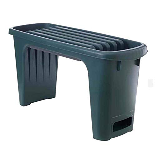 Rziioo 2 in1 Kneeler & Stool Aid - Garden Kneeler/Stool with EVA Kneeling Pad - Green