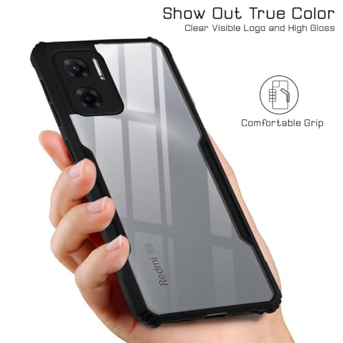 Image of Jkobi Back Case Cover for Xiaomi Redmi 11 Prime 5G (Shockproof with Polycarbonate Clear Panel | Professional Black)