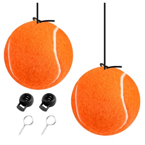 Image of 2PCS Garage Parking Aid,Height Adjustable Garage Parking Sensor for Guided Garages Parkings,Fashion Tennis Garages Car Stop Indicator for Avoiding Collisions Cars Accessories (Orange /2PCS)
