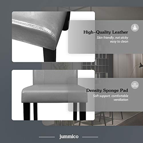 image for JUMMICO Dining Chair PU Leather Living Room Chairs Modern Kitchen Arml
